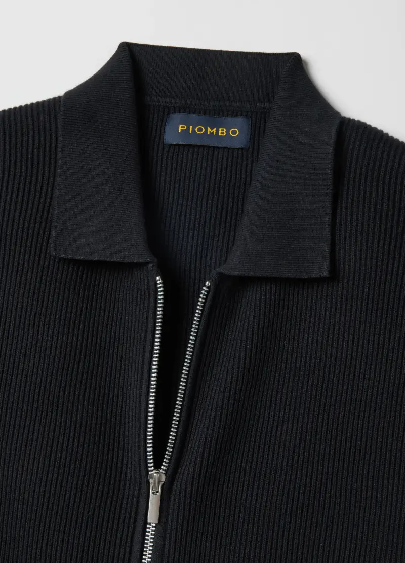 PIOMBO Cardigan Uomo Blu 4011508 miniatura 2