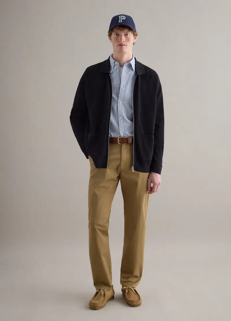 PIOMBO Cardigan Uomo Blu 4123253 miniatura 2