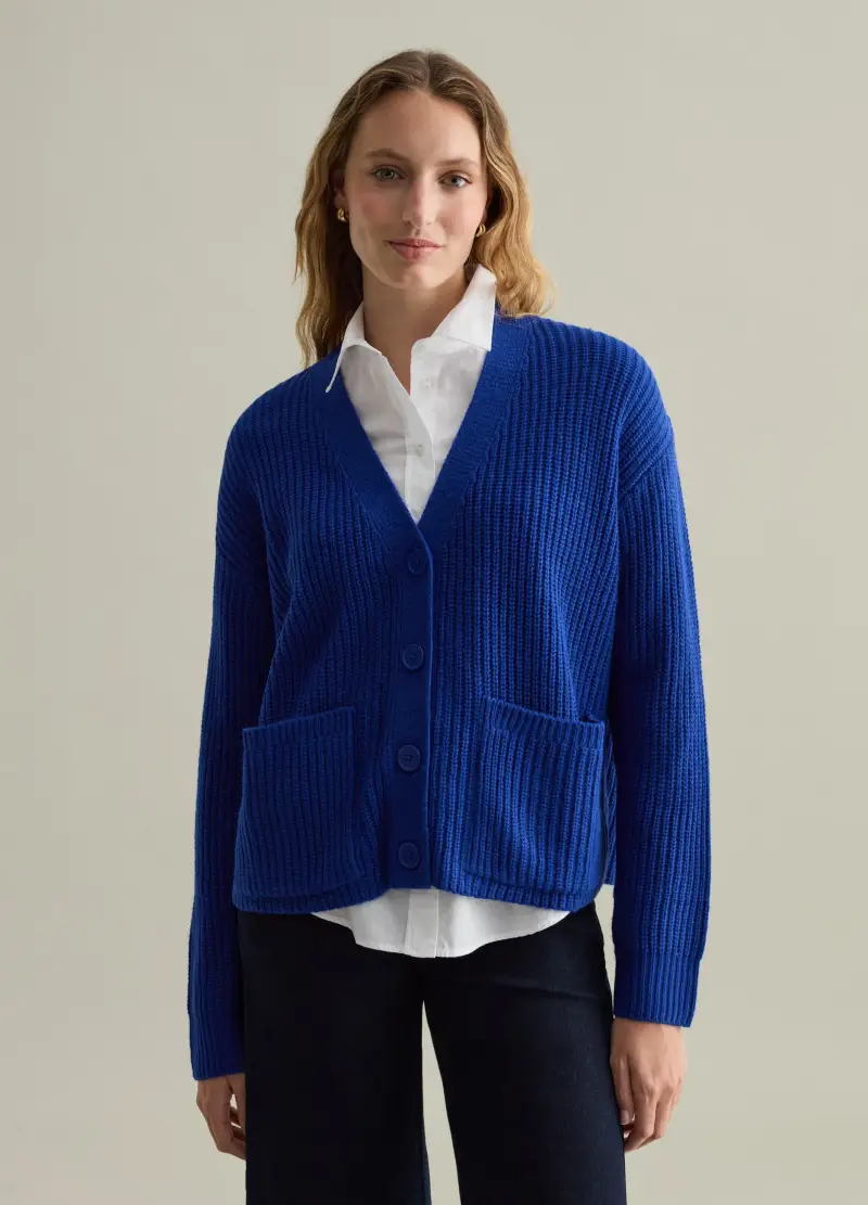 PIOMBO Cardigan Donna Blu 2735656 miniatura 2