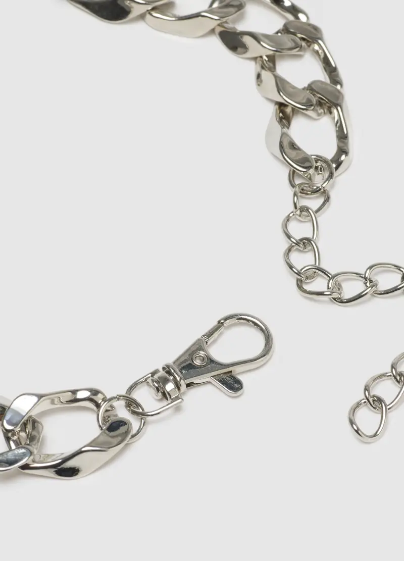 PIOMBO, Collana Grigia In Zinco, Donna, Grigio, Taglia: ONE SIZE miniatura 3