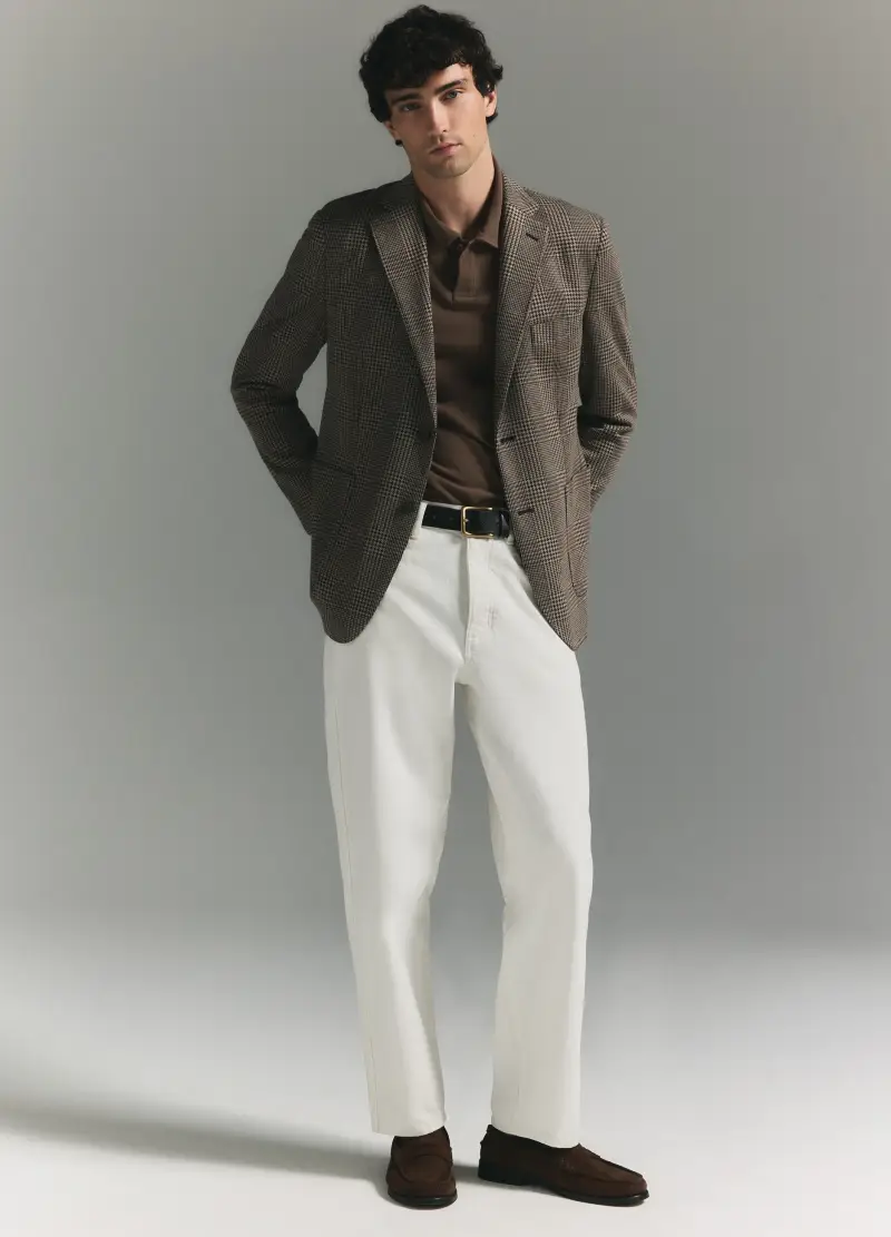 Piombo Contemporary Blazer Uomo Marrone 4153297