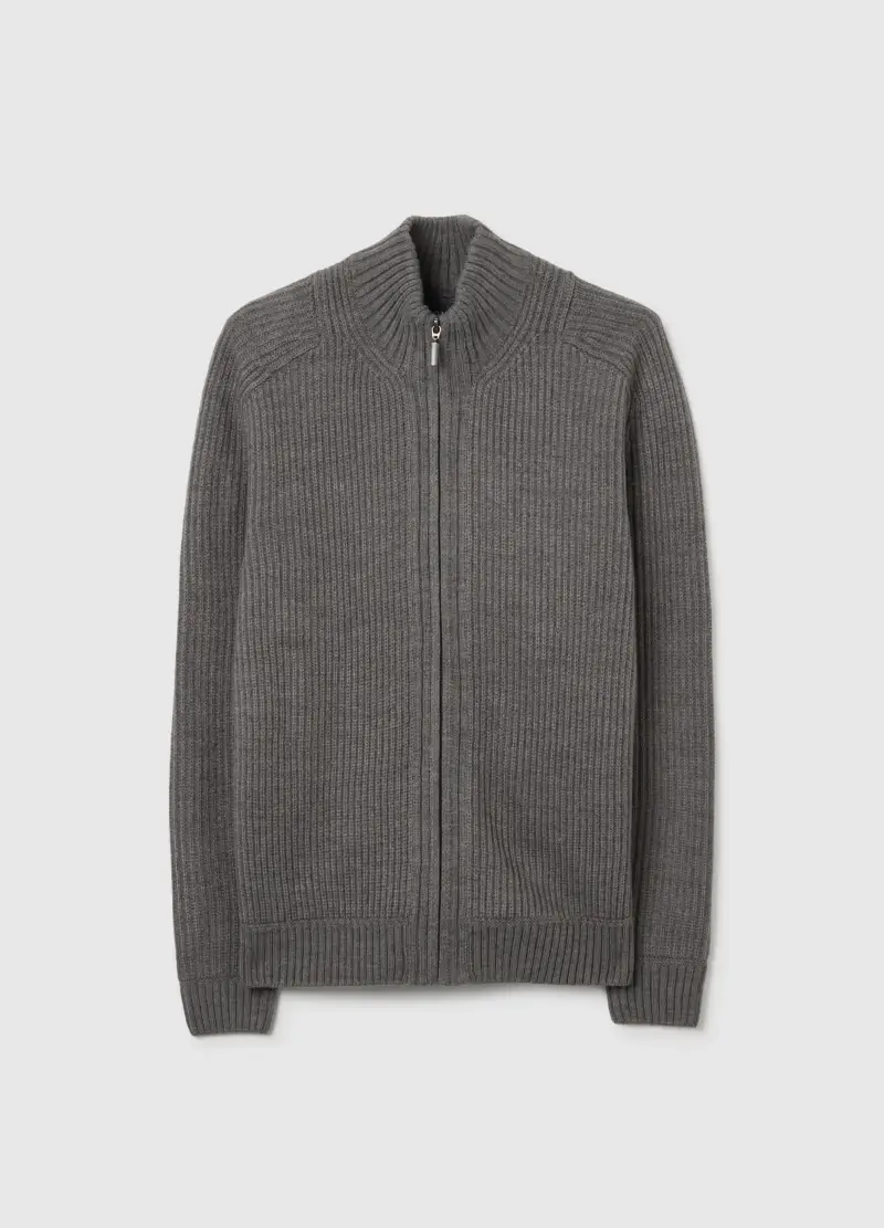 Piombo Contemporary Cardigan Uomo Grigio 3048038