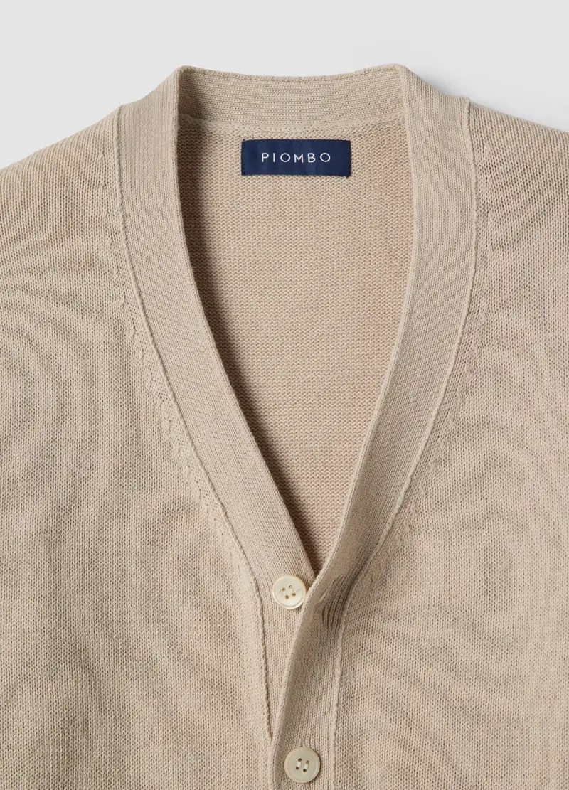 Piombo Contemporary Cardigan Uomo Beige 4330164 miniatura 2