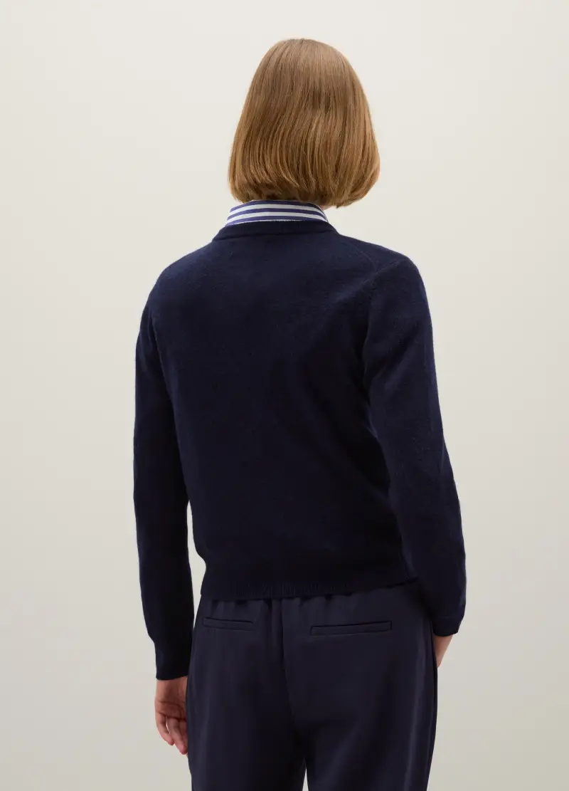 Piombo Contemporary Cardigan Donna Blu 4133601 miniatura 3