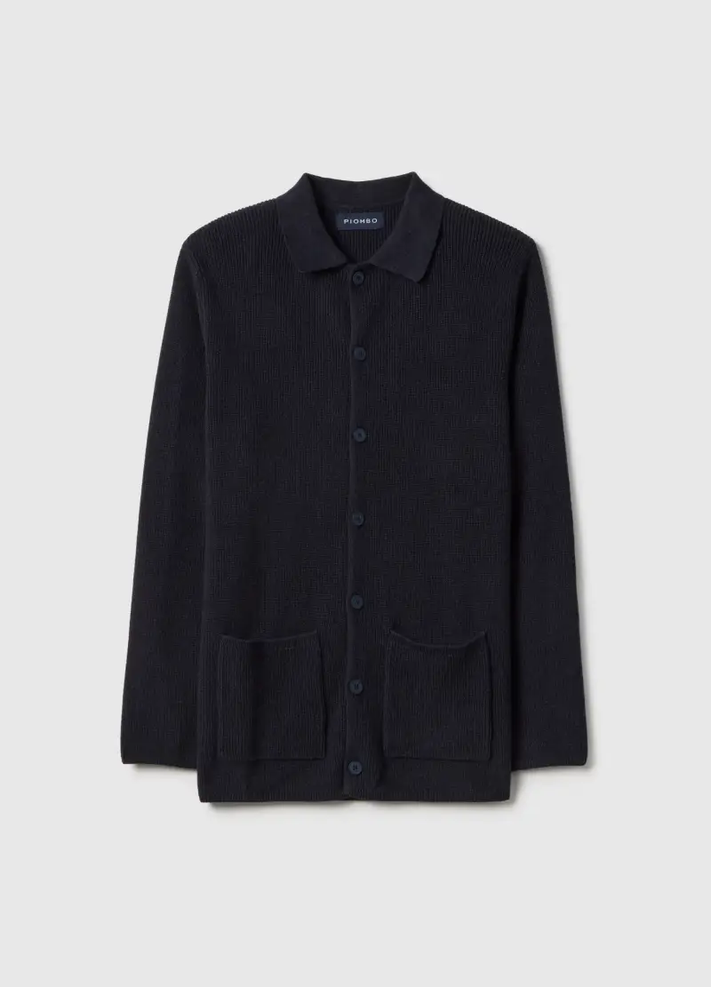 Piombo Contemporary Cardigan Uomo Blu 4103451