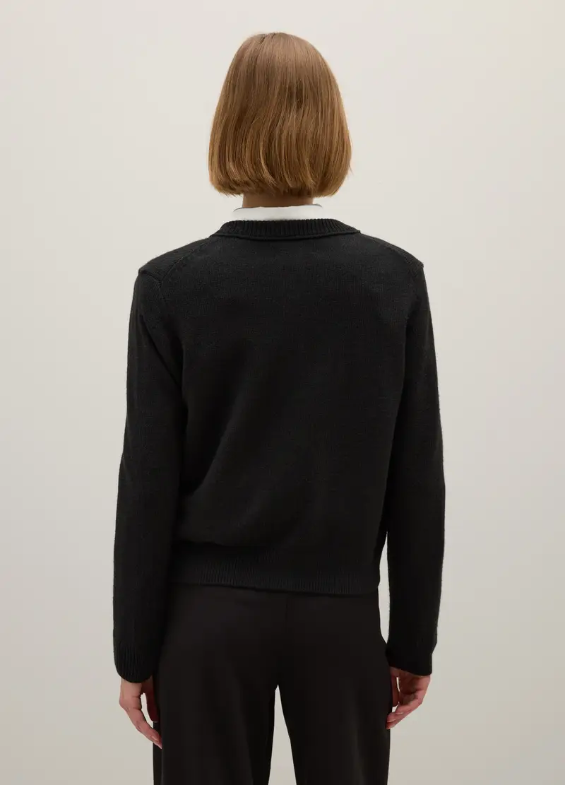 Piombo Contemporary Cardigan Donna Nero 3939738 miniatura 3