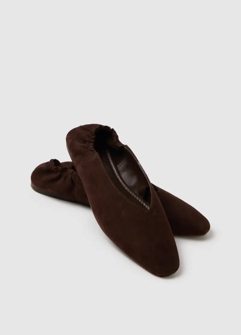 Friulane In Vera Pelle Marrone, Donna, Marrone miniatura 2