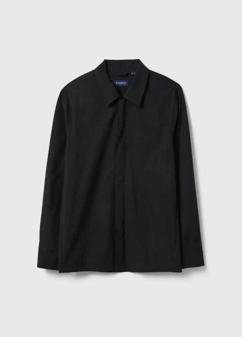 Giacca Leggera Impermeabile Nera Regular Fit, Uomo, Nero