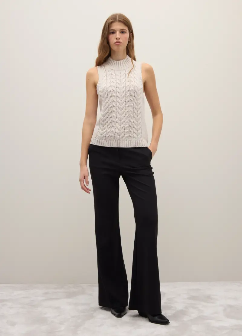 Piombo Contemporary Gilet Donna Beige 3408793 miniatura 2