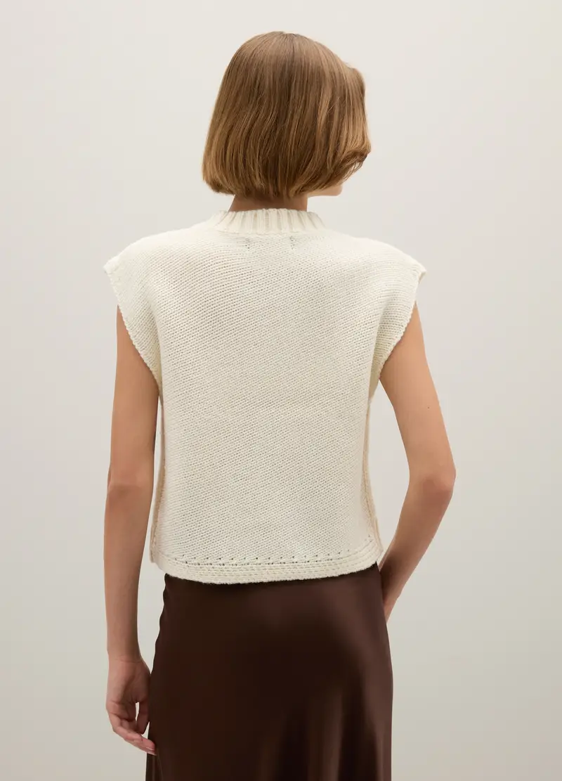 Piombo Contemporary Gilet Donna Bianco 3953327 miniatura 3