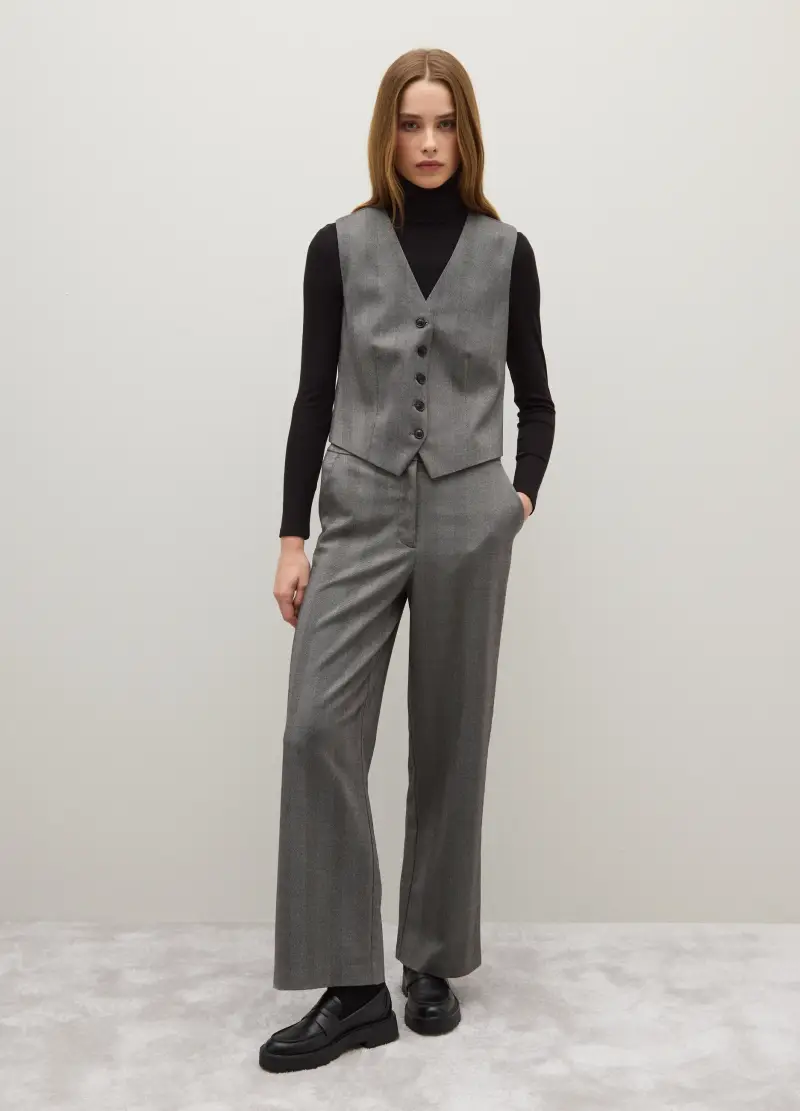 Piombo Contemporary Gilet Donna Multicolore 3106344 miniatura 2