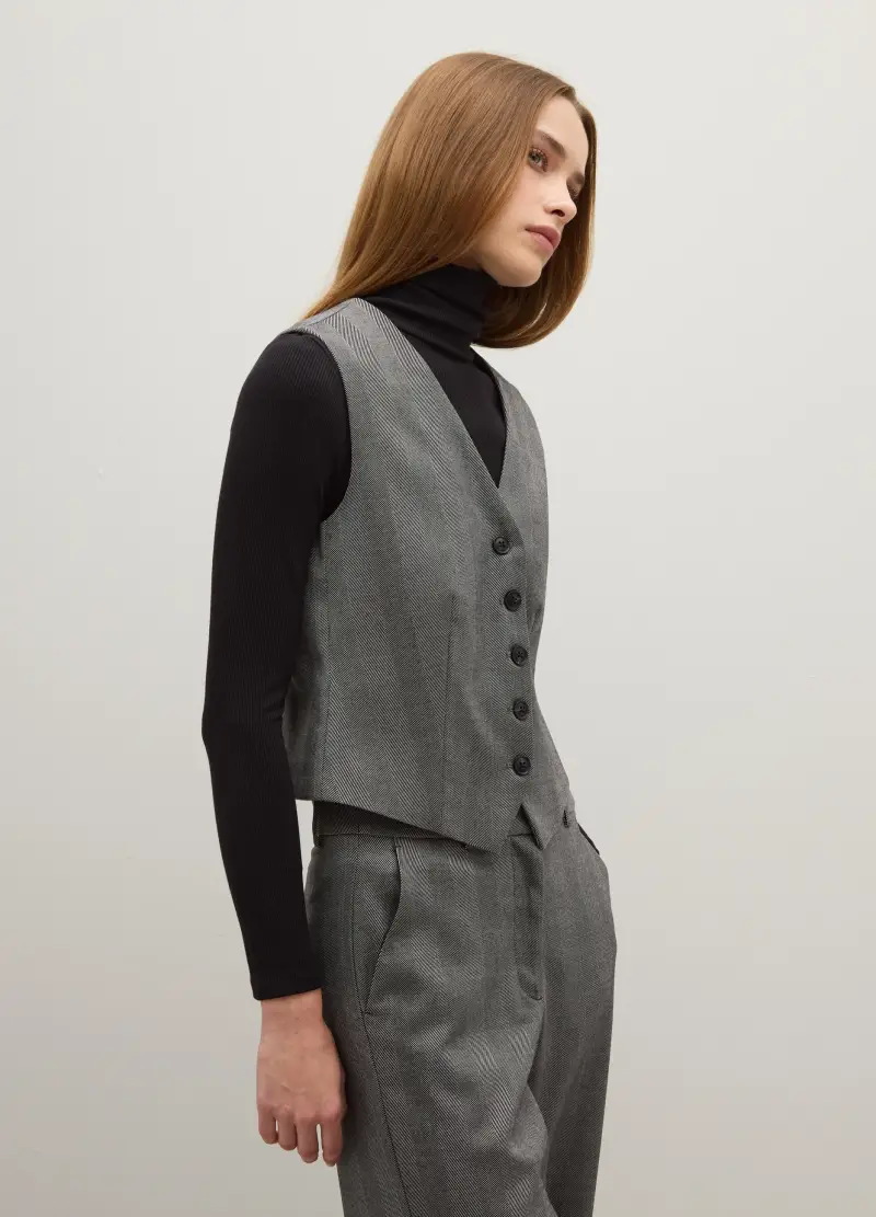 Piombo Contemporary Gilet Donna Multicolore 3530702