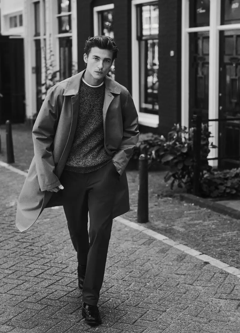 Maglione Girocollo Marrone Khaki In Misto Lana, Uomo, Multicolor