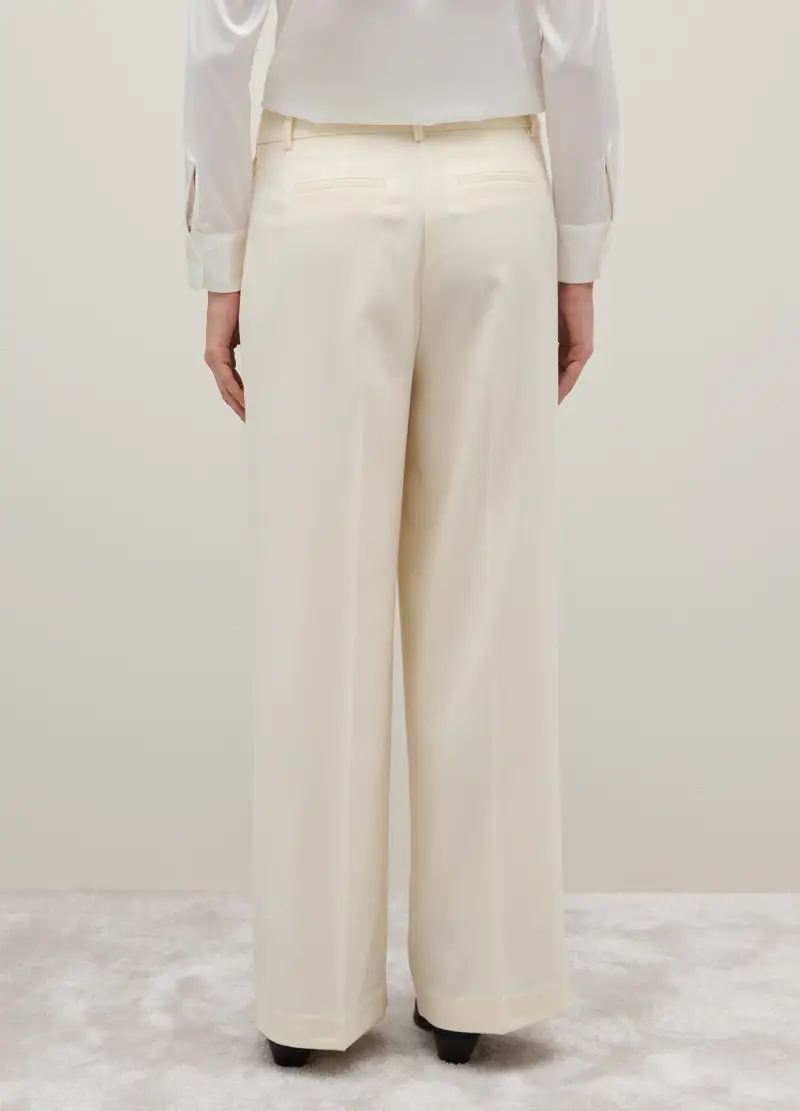 Pantaloni Beige Regular Fit, Donna, Beige miniatura 3