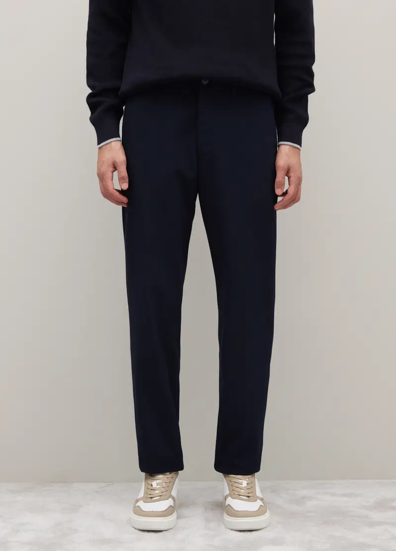 Pantaloni Blu Regular Fit, Uomo, Blu miniatura 2