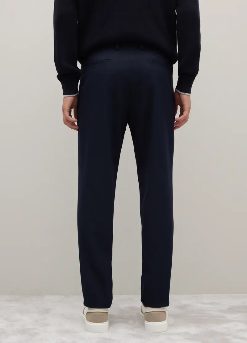 Pantaloni Blu Regular Fit, Uomo, Blu miniatura 3