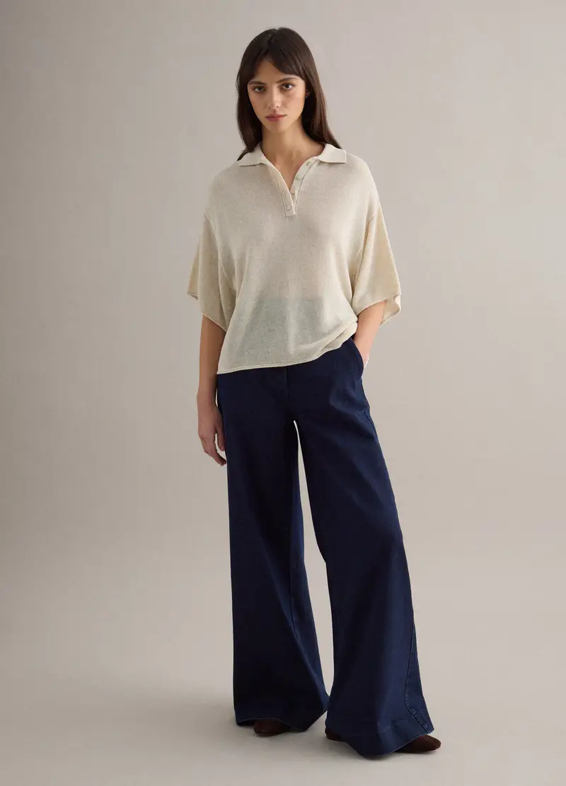 Piombo Contemporary Polo Donna Beige 4330759 miniatura 2