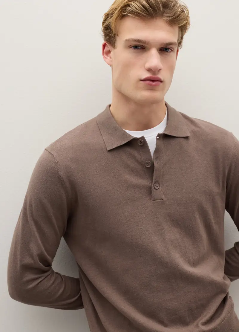 Piombo Contemporary Polo Uomo Marrone 3773903 miniatura 2