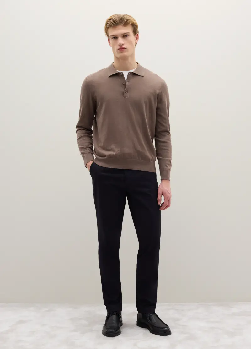 Piombo Contemporary Polo Uomo Marrone 3773903 miniatura 3