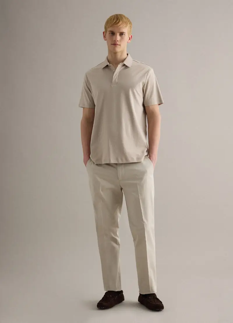 Piombo Contemporary Polo Uomo Beige 4330367 miniatura 2