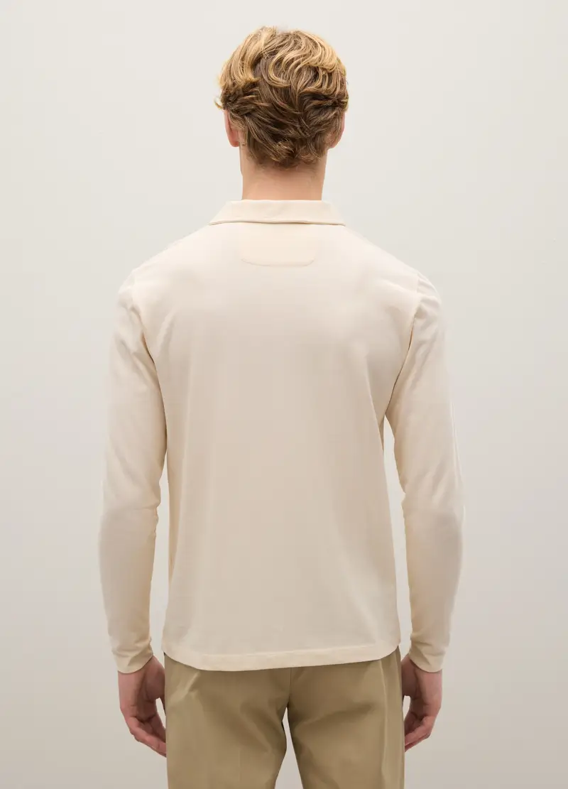 Piombo Contemporary Polo Uomo Bianco 4328848 miniatura 3