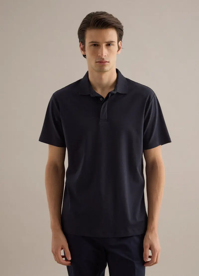 Piombo Contemporary Polo Uomo Blu 4330369 miniatura 3