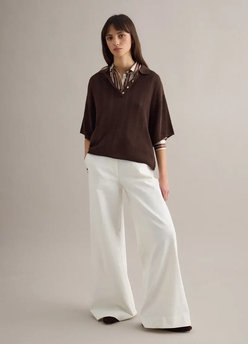 Piombo Contemporary Polo Donna Marrone 4330761 miniatura 2