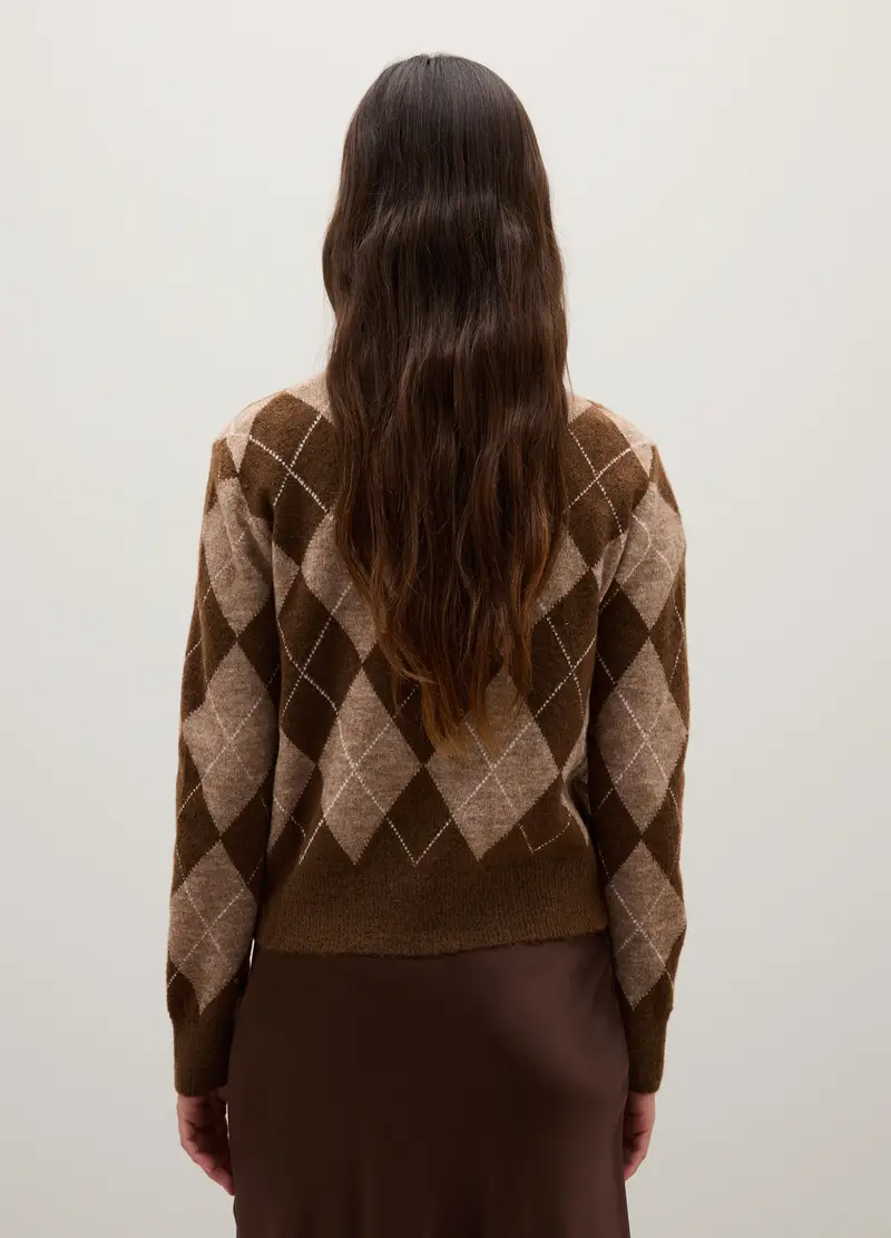 Pullover In Misto Lana Multicolor Regular Fit, Donna, Multicolor miniatura 3