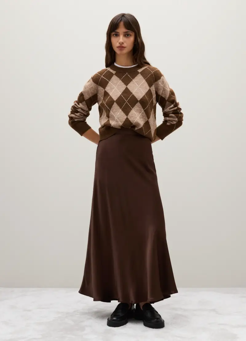 Pullover In Misto Lana Multicolor Regular Fit, Donna, Multicolor