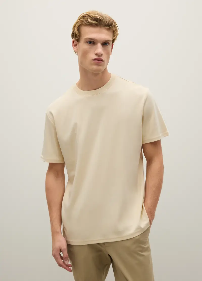 Piombo Contemporary T-shirt Uomo Beige 4328850