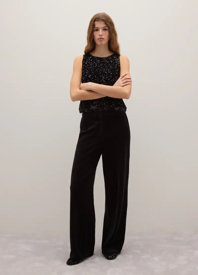 Piombo Contemporary Top Donna Nero 3509829 miniatura 2