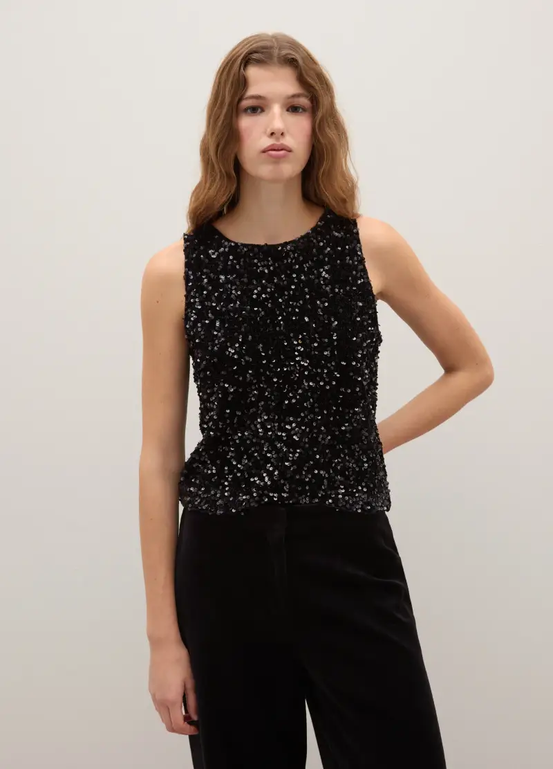 Piombo Contemporary Top Donna Nero 3509829 miniatura 3