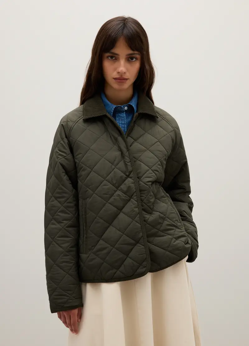 Piombo Giacca Husky Verde Regular Fit Donna miniatura 2