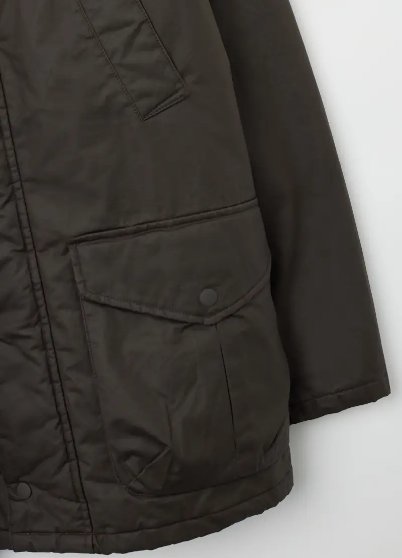 Giacca Imbottita Blu Con Bottoni A Pressione, Uomo, Nero miniatura 2