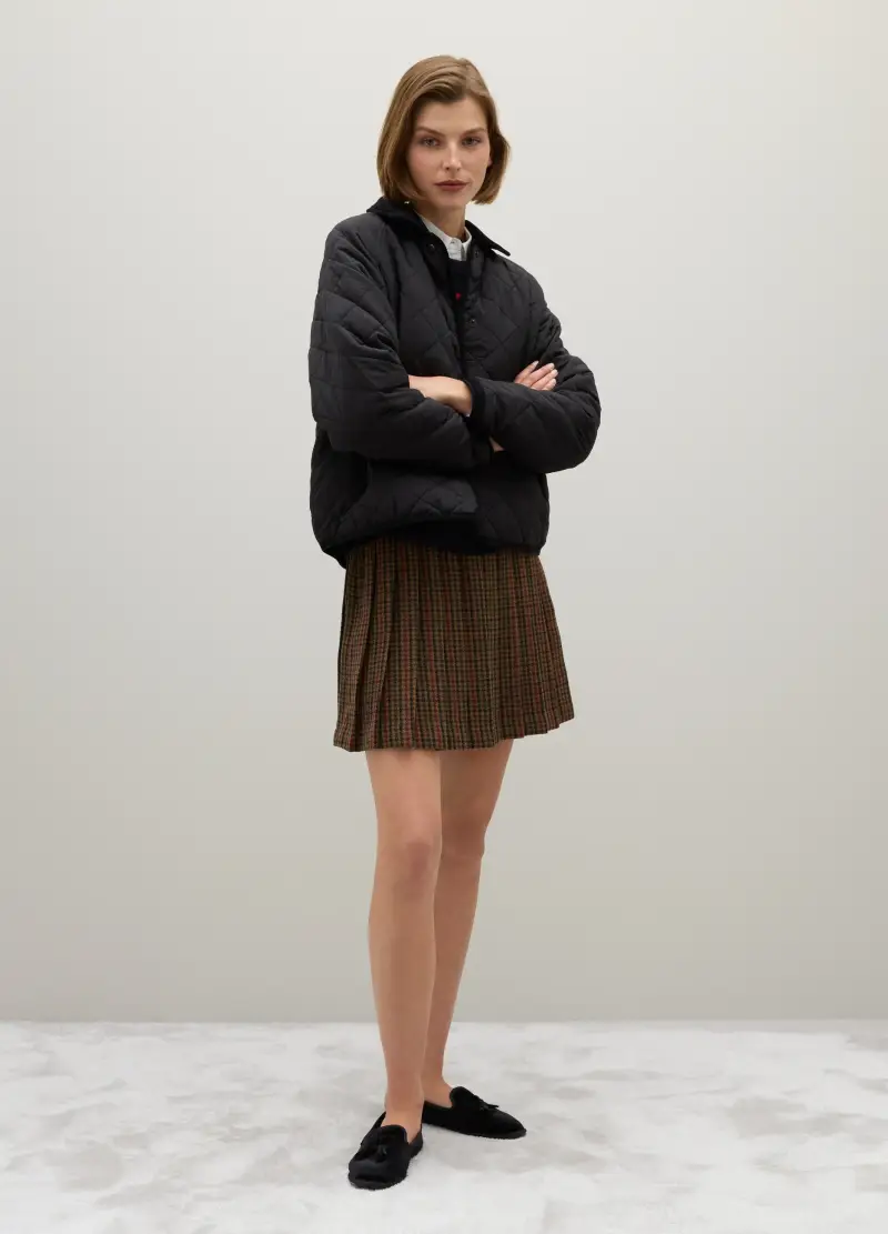 Giacca Imbottita Nera Regular Fit, Donna, Nero miniatura 2