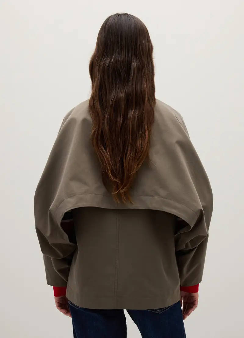 PIOMBO, Giacca In Misto Cotone Marrone Regular Fit, Donna, Marrone, Taglia: XS miniatura 3