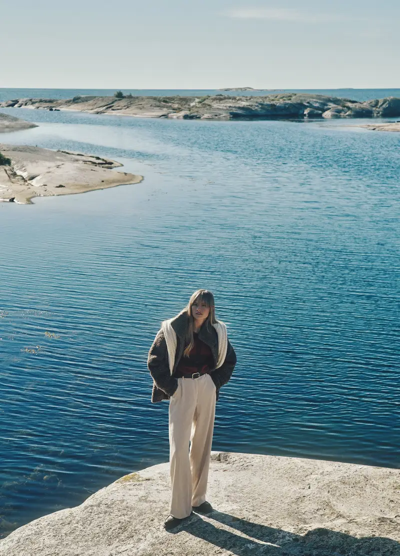 Giacca In Misto Lana Marrone Vestibilità Over Con Bottoni, Donna, Marrone