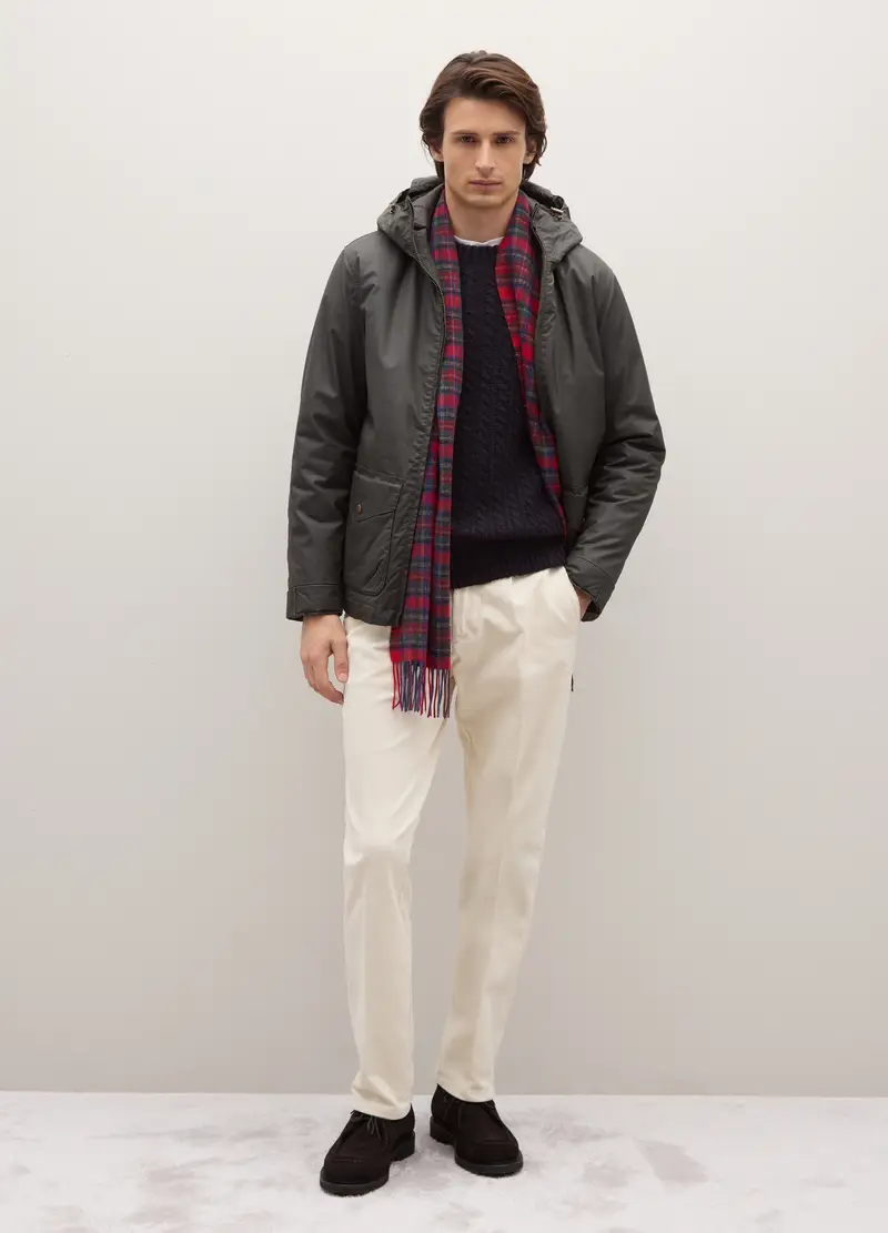 Giacca In Puro Cotone Verde Regular Fit, Uomo, Verde