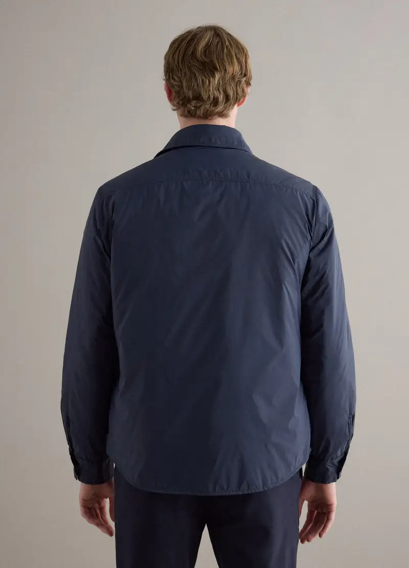 Piombo Giacca Leggera Blu Con Zip Uomo miniatura 3