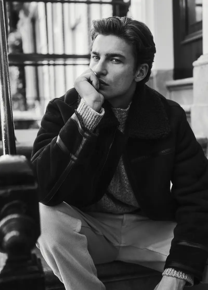 Giacca Marrone Regular Fit Con Zip, Uomo, Marrone