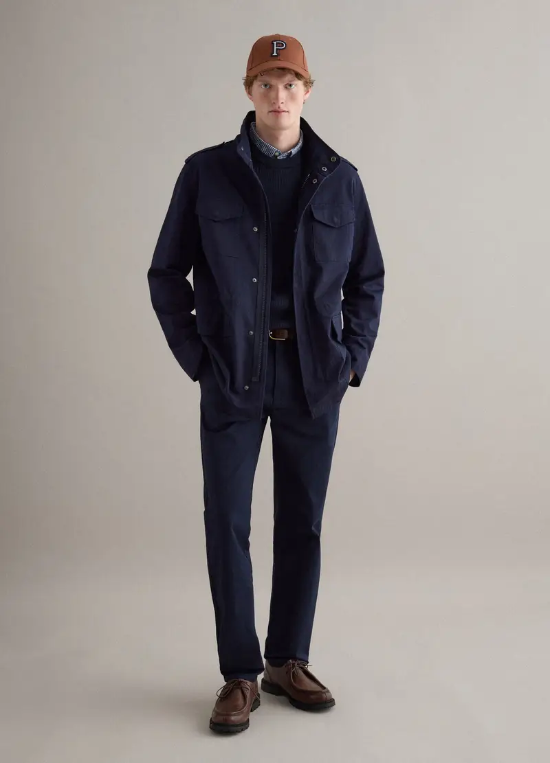 PIOMBO Parka Uomo Blu 4154702 miniatura 2