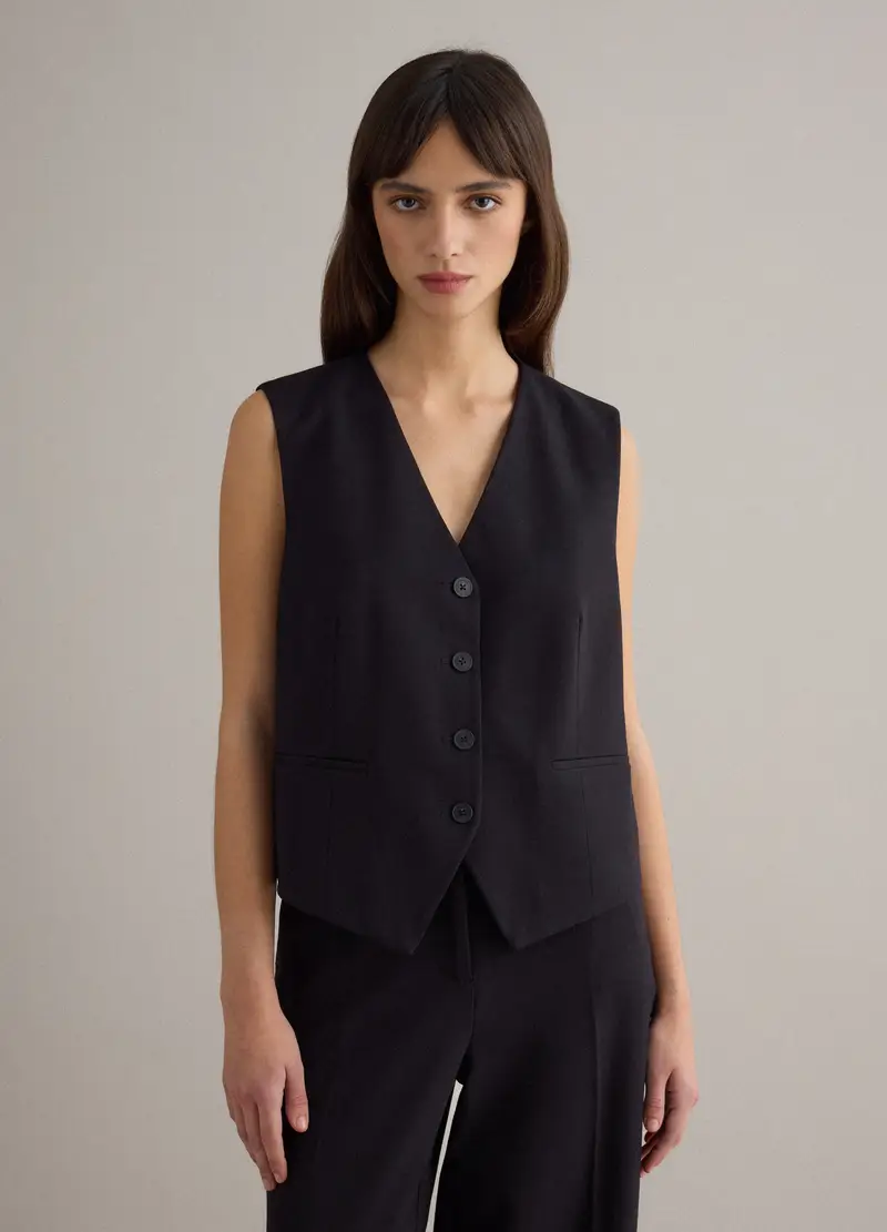 PIOMBO Gilet Donna Nero 4329279 miniatura 3