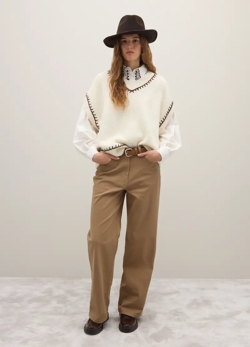 PIOMBO Gilet Donna Bianco 4122840 miniatura 2