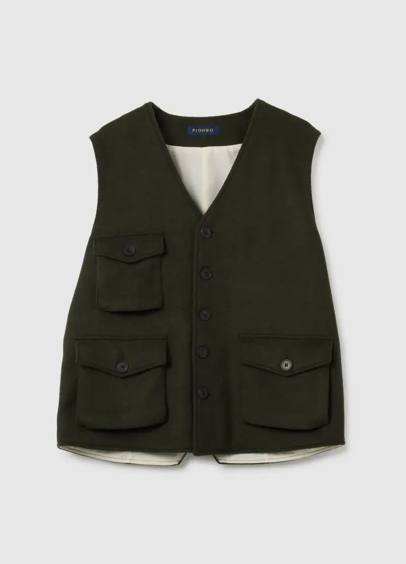 PIOMBO Gilet Uomo Verde 1094260