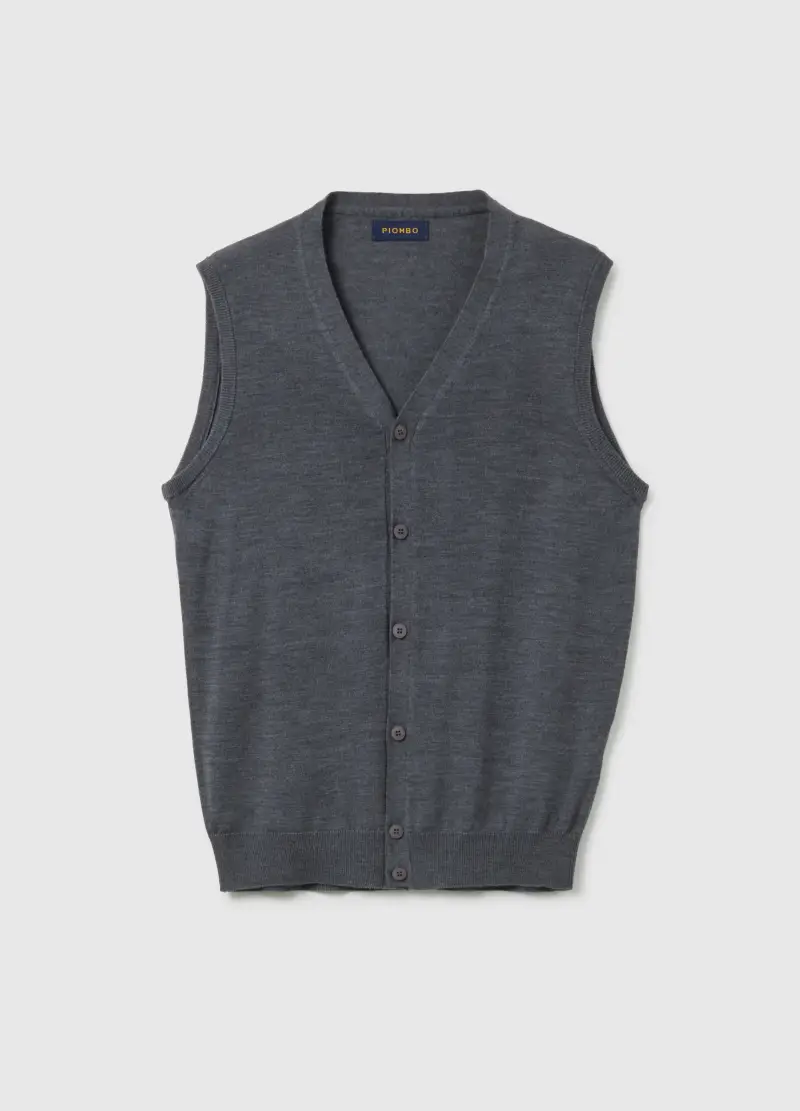 PIOMBO Gilet Uomo Grigio 3289390