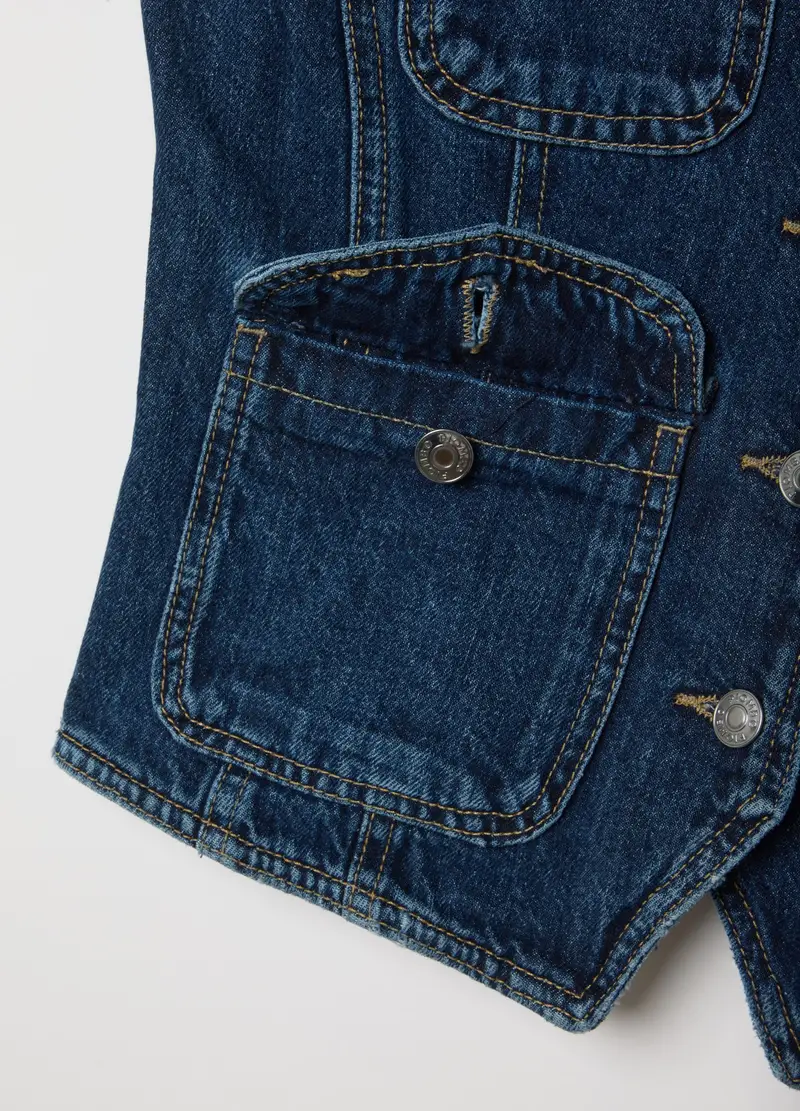 PIOMBO Gilet Donna Denim 2825977 miniatura 2