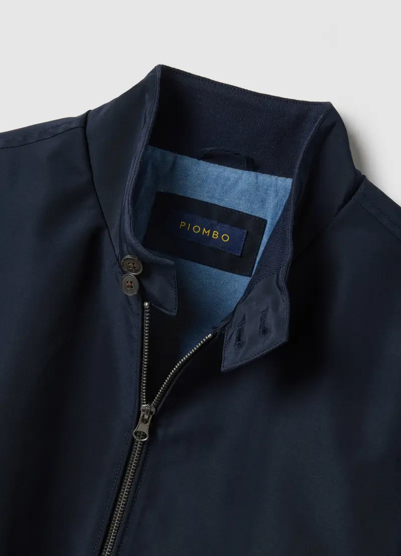 Giubbotto In Blu Regular Fit Con Zip, Uomo, Blu miniatura 2