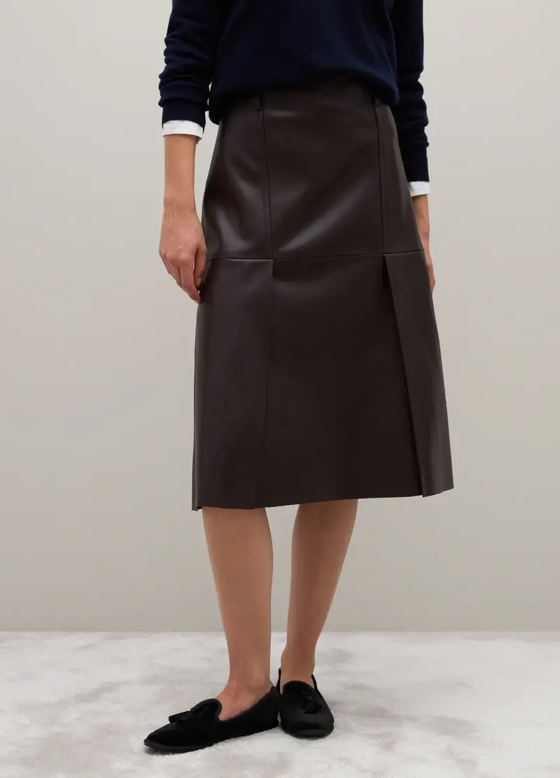 Gonna Marrone Midi Regular Fit, Donna, Marrone miniatura 2