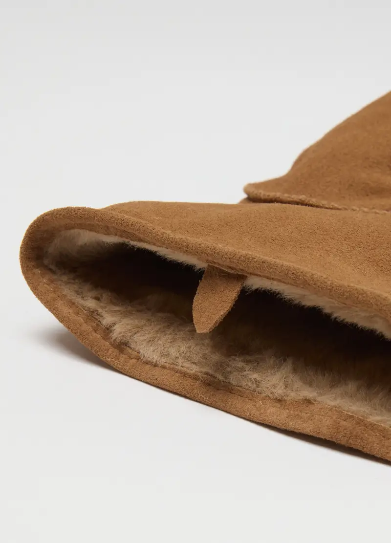 PIOMBO Guanti Uomo Beige 4133600 miniatura 3