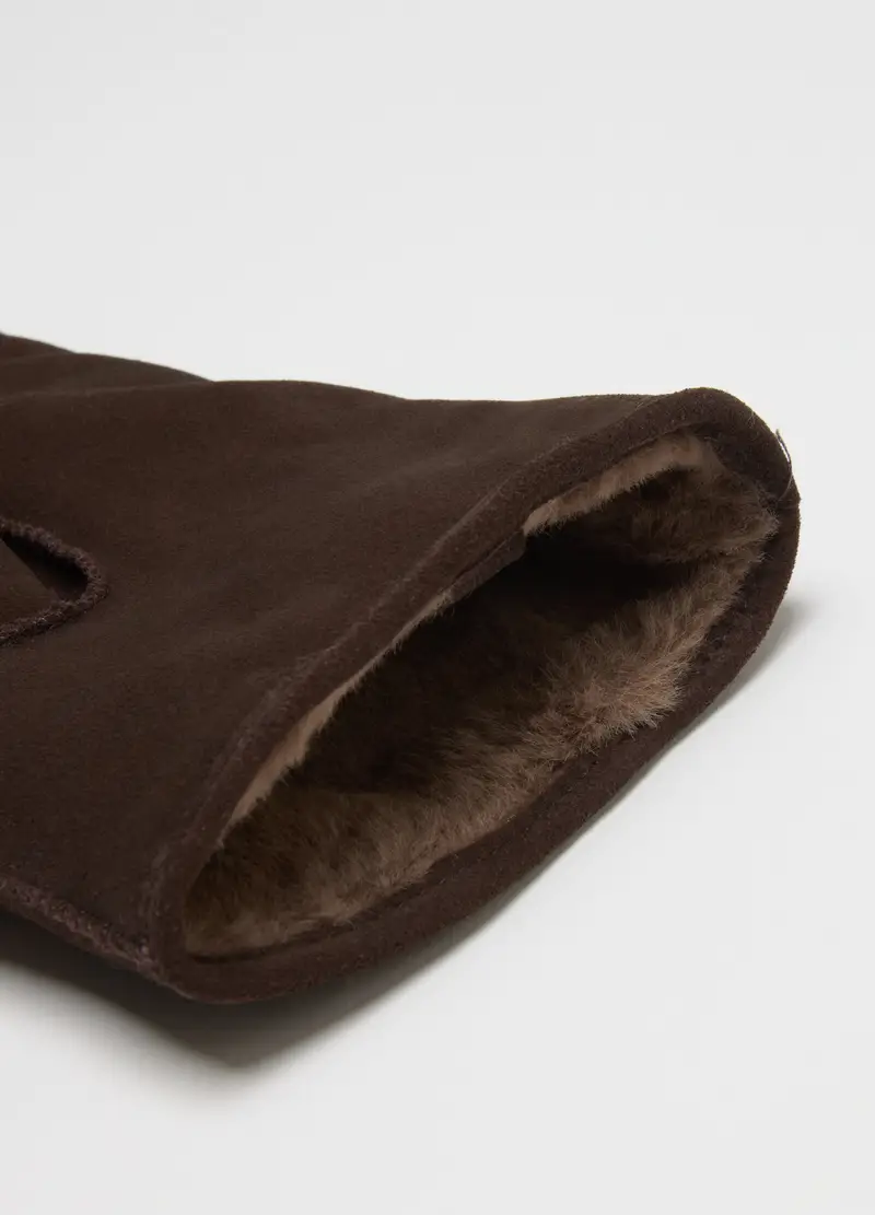 PIOMBO Guanti Uomo Marrone 3189068 miniatura 3